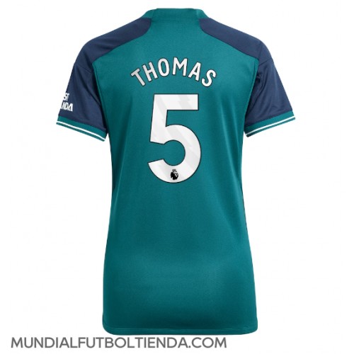 Camiseta Arsenal Thomas Partey #5 Tercera Equipación Replica 2023-24 para mujer mangas cortas